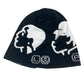 LOUIS VUITTON M5259A NIGO Pharrell Williams Beanie LV Fit Friendship beanie hat knit hat knit cap Knit hat cotton Black Used