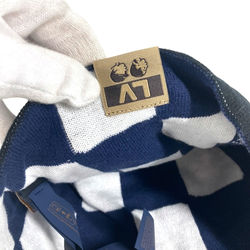 LOUIS VUITTON M5259A NIGO Pharrell Williams Beanie LV Fit Friendship beanie hat knit hat knit cap Knit hat cotton Black Used