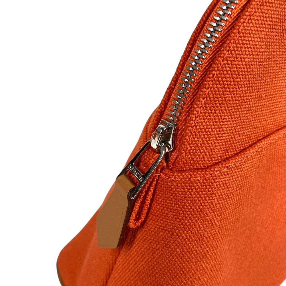 HERMES H104774M Boide Pouch MM Boide Pouch MM Accessory case makeup pouch Cosmetics Pouch Pouch cotton Orange Feu Used