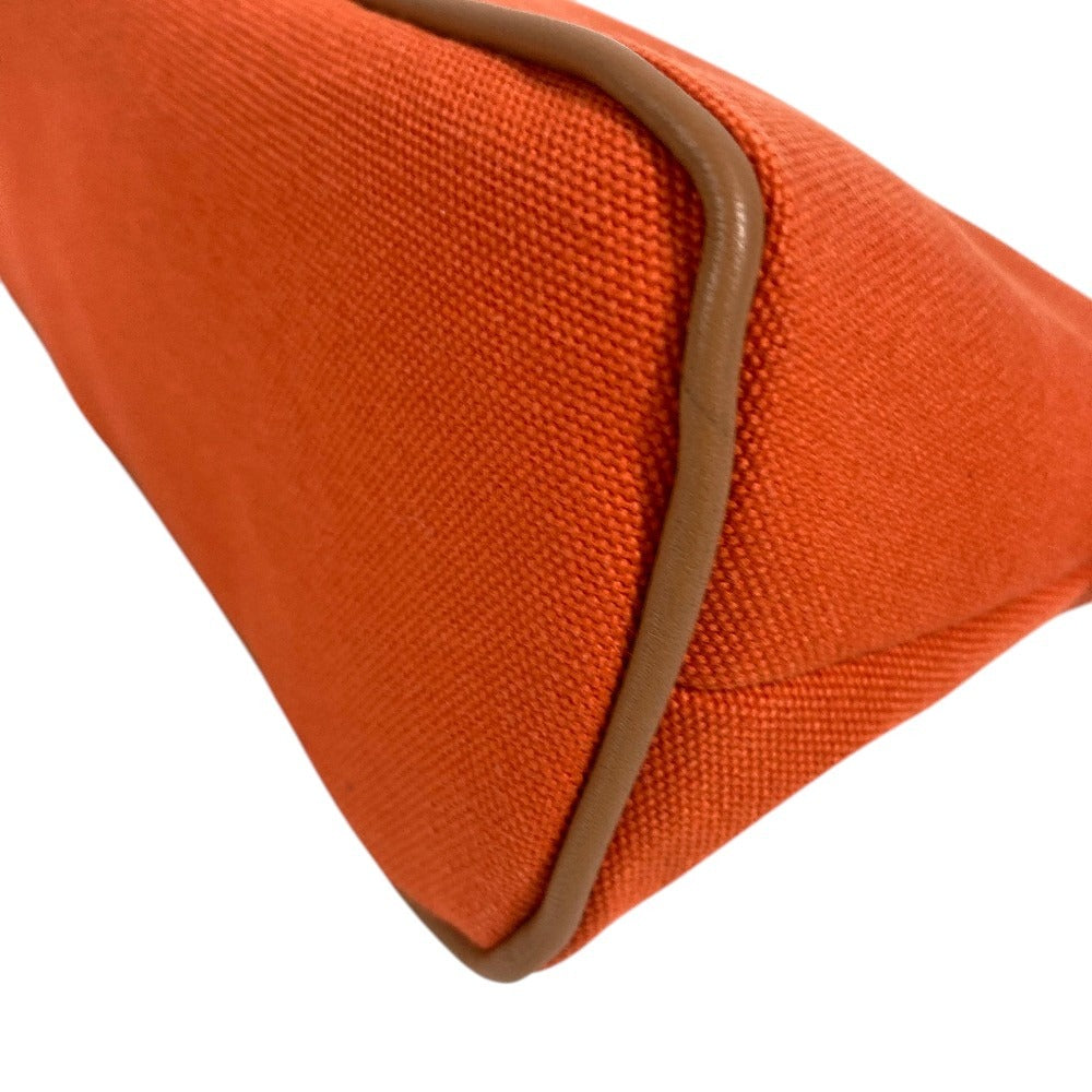 HERMES H104774M Boide Pouch MM Boide Pouch MM Accessory case makeup pouch Cosmetics Pouch Pouch cotton Orange Feu Used
