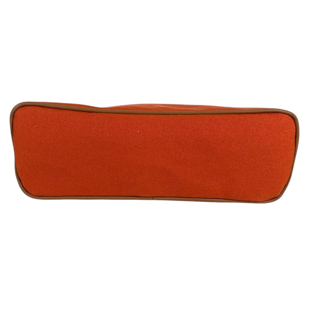HERMES H104774M Boide Pouch MM Boide Pouch MM Accessory case makeup pouch Cosmetics Pouch Pouch cotton Orange Feu Used