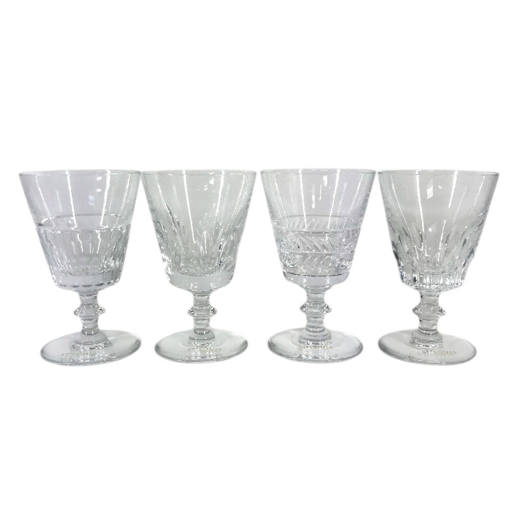 HERMES Saint Louis STLOUIS Queen's Hall Glass Set (Set of 4) Glasses, cups, and tableware (set of 4) glass Glass clear Used