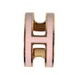 HERMES Pop Ash H Logo Ear Cuff Mini Pierce Accessories Earrings Metal pink/Gold Used