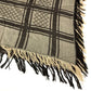 GUCCI GG logo Fur shawl, shawl, tippet All-over print stole/shawl scarf with fringe shawl wool / silk Brown Used