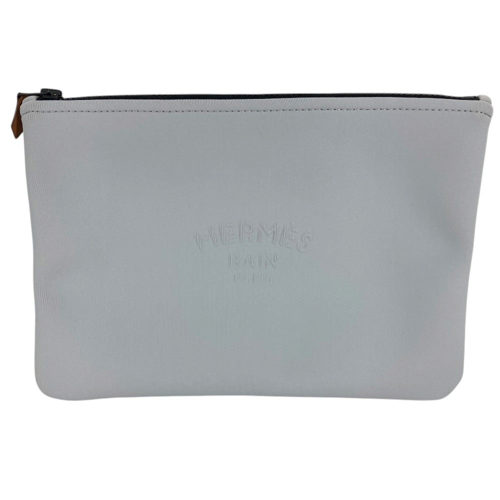 HERMES Neovan MM Neovan MM Clutch Bag Multi Pouch Makeup Pouch Pouch polyamide Gray Based Used