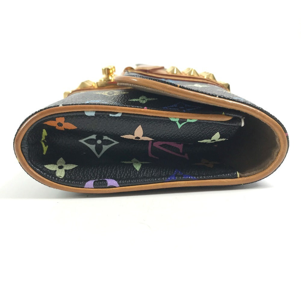 LOUIS VUITTON M45640 MonogramMulticolore Pochette Courtney Bag, Clutch bag, flap, studs Cluch Bag MonogramMulticoloreCanvas Noir Black Used