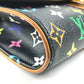LOUIS VUITTON M45640 MonogramMulticolore Pochette Courtney Bag, Clutch bag, flap, studs Cluch Bag MonogramMulticoloreCanvas Noir Black Used