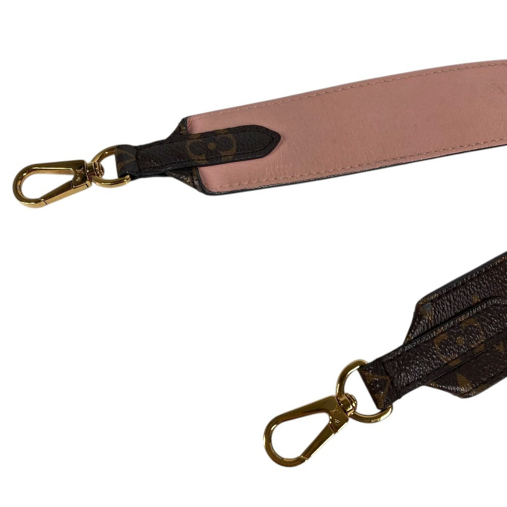 LOUIS VUITTON J02330 Monogram Shoulder strap (nonadjustable, width 1.6") Shoulder strap MonogramCanvas Rose poodle pink/Brown Used