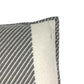 HERMES Square square H Riviera interior pillow pillow cushion Wool / Cashmere gray/White Used