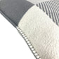 HERMES Square square H Riviera interior pillow pillow cushion Wool / Cashmere gray/White Used