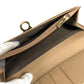 Salvatore Ferragamo Logo Gancini Wallet Long Wallet Bi-fold Long Wallet Leather Beige Used