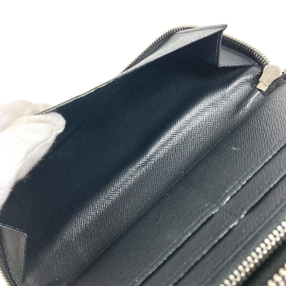 LOUIS VUITTON N63095 Damier Graphite Zippy WalletVertical Long wallet Zip Around Long Wallet DamierGraphiteCanvas Black Used