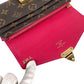 LOUIS VUITTON M62399 Monogram Portefeuille Pallas Long Wallet Flap Bi-Fold Long Wallet MonogramCanvas Freesia Brown/pink Used