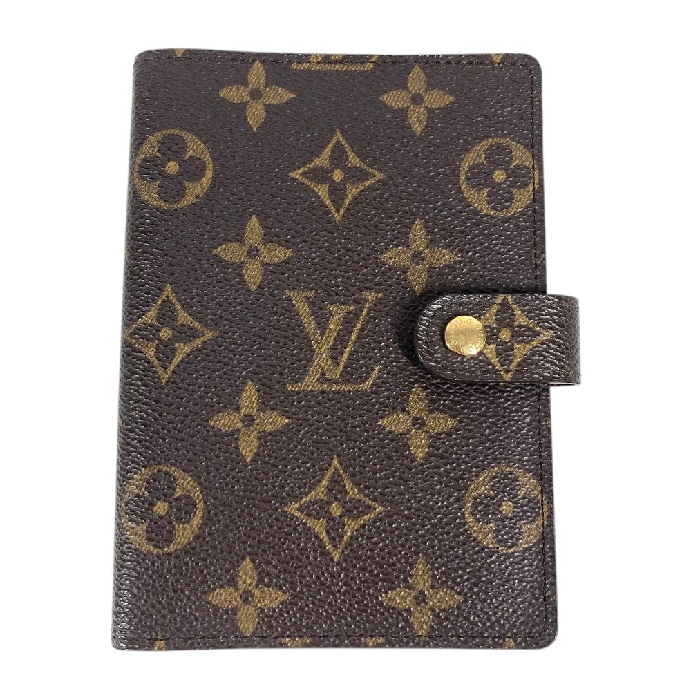 LOUIS VUITTON R20005 Monogram AgendaPM Agenda PM System notebook stationery Notebook cover MonogramCanvas Brown Used