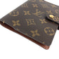 LOUIS VUITTON R20005 Monogram AgendaPM Agenda PM System notebook stationery Notebook cover MonogramCanvas Brown Used