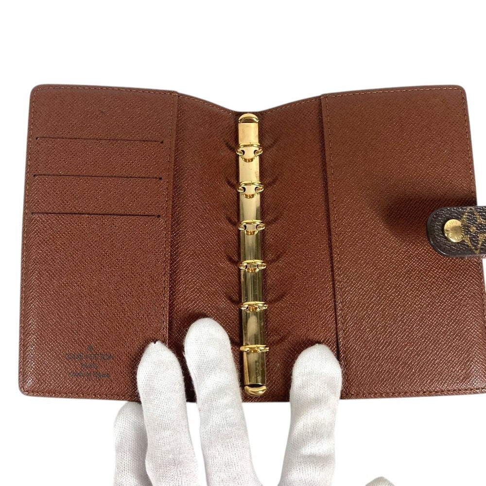 LOUIS VUITTON R20005 Monogram AgendaPM Agenda PM System notebook stationery Notebook cover MonogramCanvas Brown Used