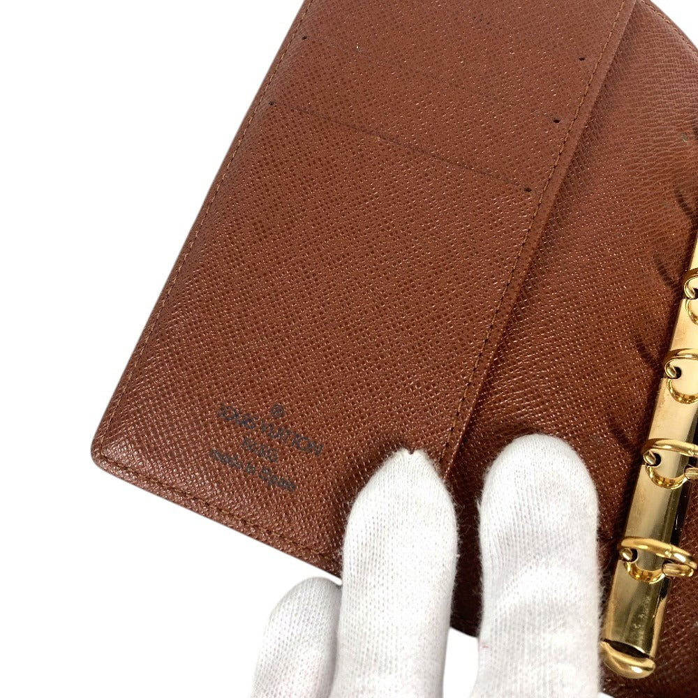 LOUIS VUITTON R20005 Monogram AgendaPM Agenda PM System notebook stationery Notebook cover MonogramCanvas Brown Used