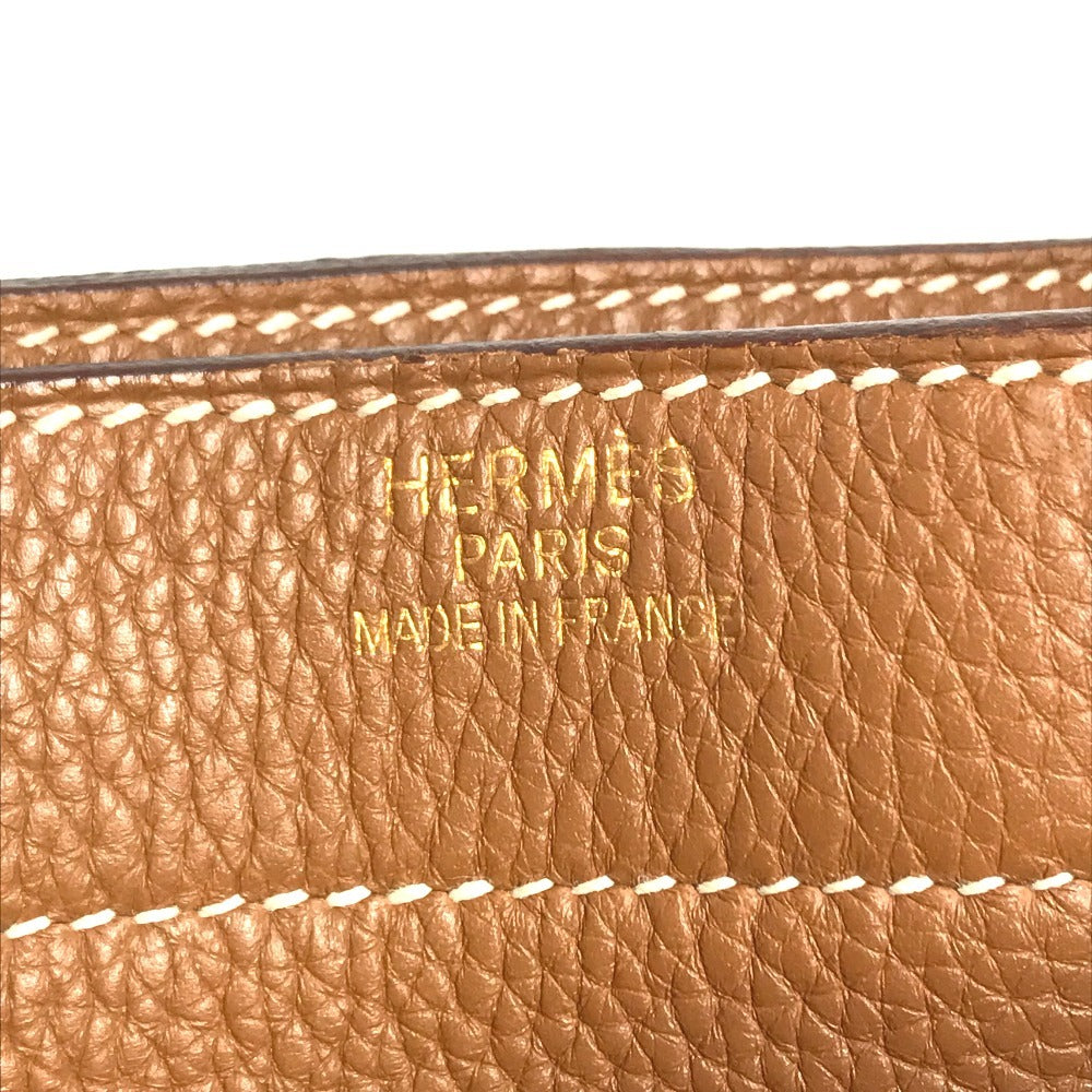 HERMES Sac à de Peches 41 Sac à de Peches 41 Handbag, flap briefcase, document bag Business bag Taurillon Clemence Brown/GoldHardware Used