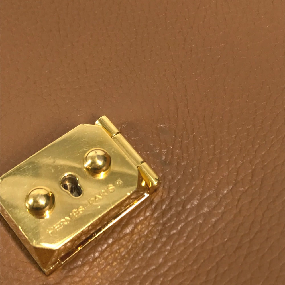 HERMES Sac à de Peches 41 Sac à de Peches 41 Handbag, flap briefcase, document bag Business bag Taurillon Clemence Brown/GoldHardware Used