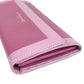Salvatore Ferragamo Logo Bicolor Wallet Long Wallet Flap Long Wallet Leather pink Used