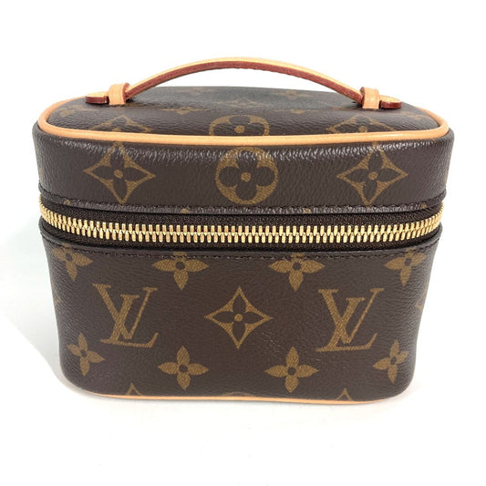 LOUIS VUITTON M44936 Monogram Nice Nano Handbag, Makeup Pouch, Cosmetic Pouch Cosmetics Pouch MonogramCanvas Brown Used
