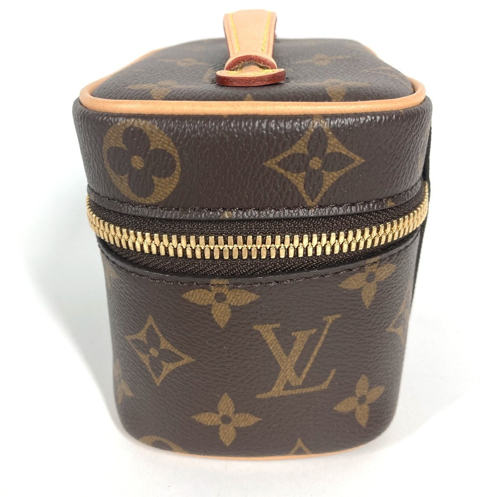 LOUIS VUITTON M44936 Monogram Nice Nano Handbag, Makeup Pouch, Cosmetic Pouch Cosmetics Pouch MonogramCanvas Brown Used