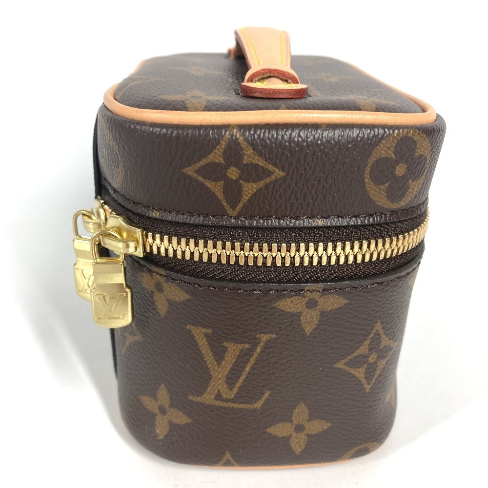 LOUIS VUITTON M44936 Monogram Nice Nano Handbag, Makeup Pouch, Cosmetic Pouch Cosmetics Pouch MonogramCanvas Brown Used