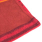 HERMES Plaid Logo Miscellaneous goods Blanket Interior Throw Plaid blanket Cashmere Red/Orange Used