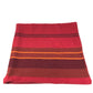 HERMES Plaid Logo Miscellaneous goods Blanket Interior Throw Plaid blanket Cashmere Red/Orange Used