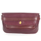 CARTIER Must de Line Vintage logo Bag Clutch bag flap Cluch Bag Leather wine-red Used