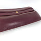 CARTIER Must de Line Vintage logo Bag Clutch bag flap Cluch Bag Leather wine-red Used
