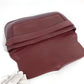 CARTIER Must de Line Vintage logo Bag Clutch bag flap Cluch Bag Leather wine-red Used