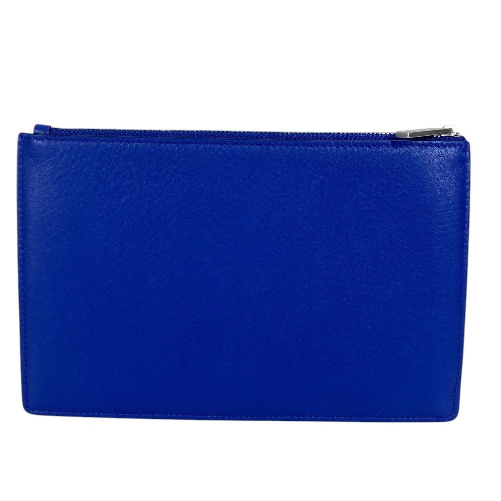Salvatore Ferragamo logo Clutch Bag Pouch Leather Pouch Used