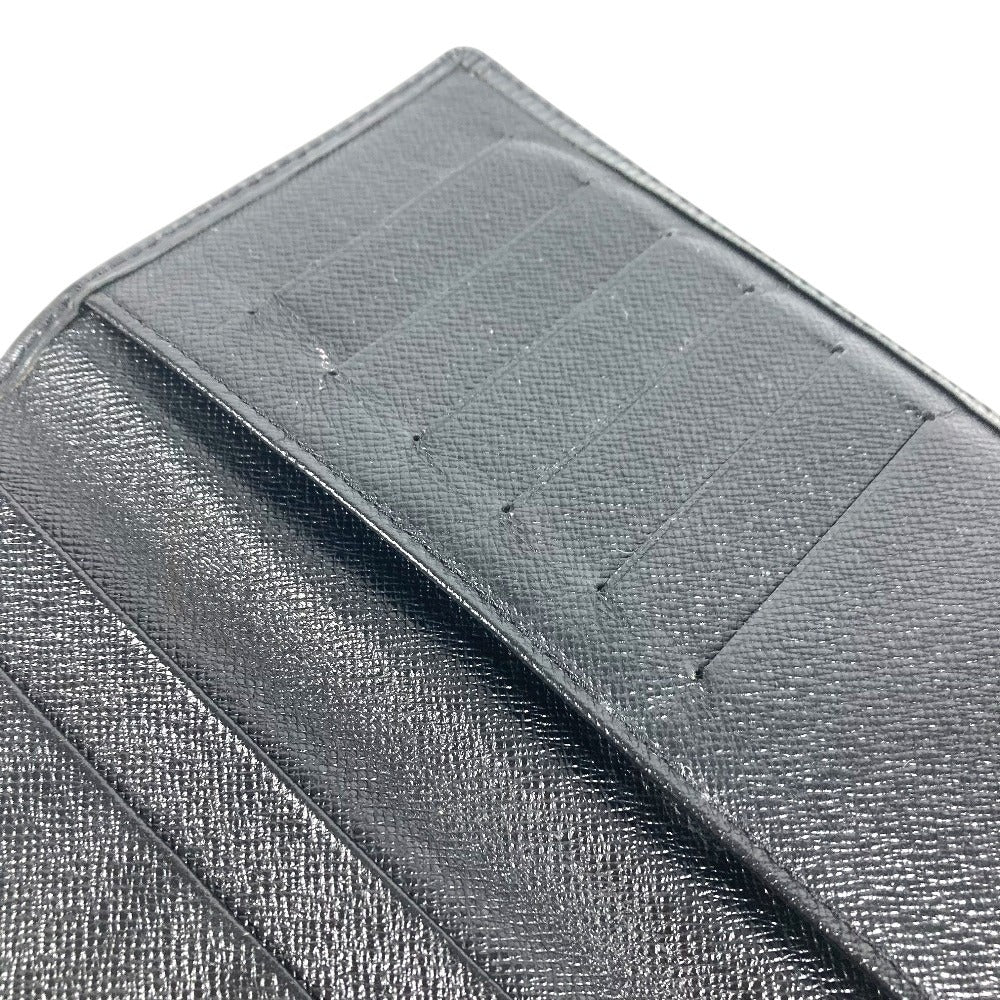 LOUIS VUITTON M63212 Epi Porte Cartes Credit Bill Compartment Long Wallet Epi Leather Noir Black Used