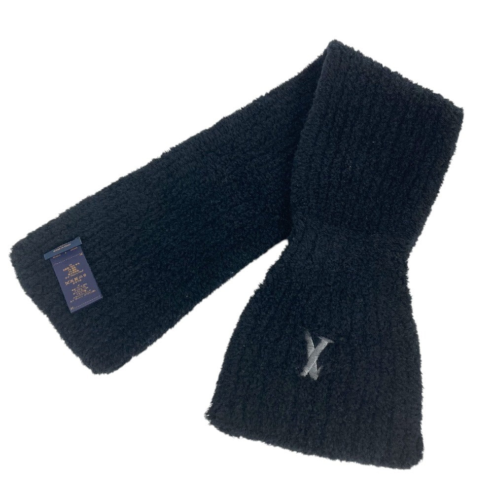 LOUIS VUITTON M90804 LV Mini Comfy Scarf Only Knitted tippet Scarf wool / Nylon Black Used