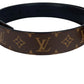 LOUIS VUITTON M9821S Monogram LV Initials Monogram Belt, 40mm Belt for bottoms belt MonogramCanvas Black Used