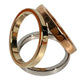 HERMES trio Accessories Scarf ring Metal Silver/Gold Used