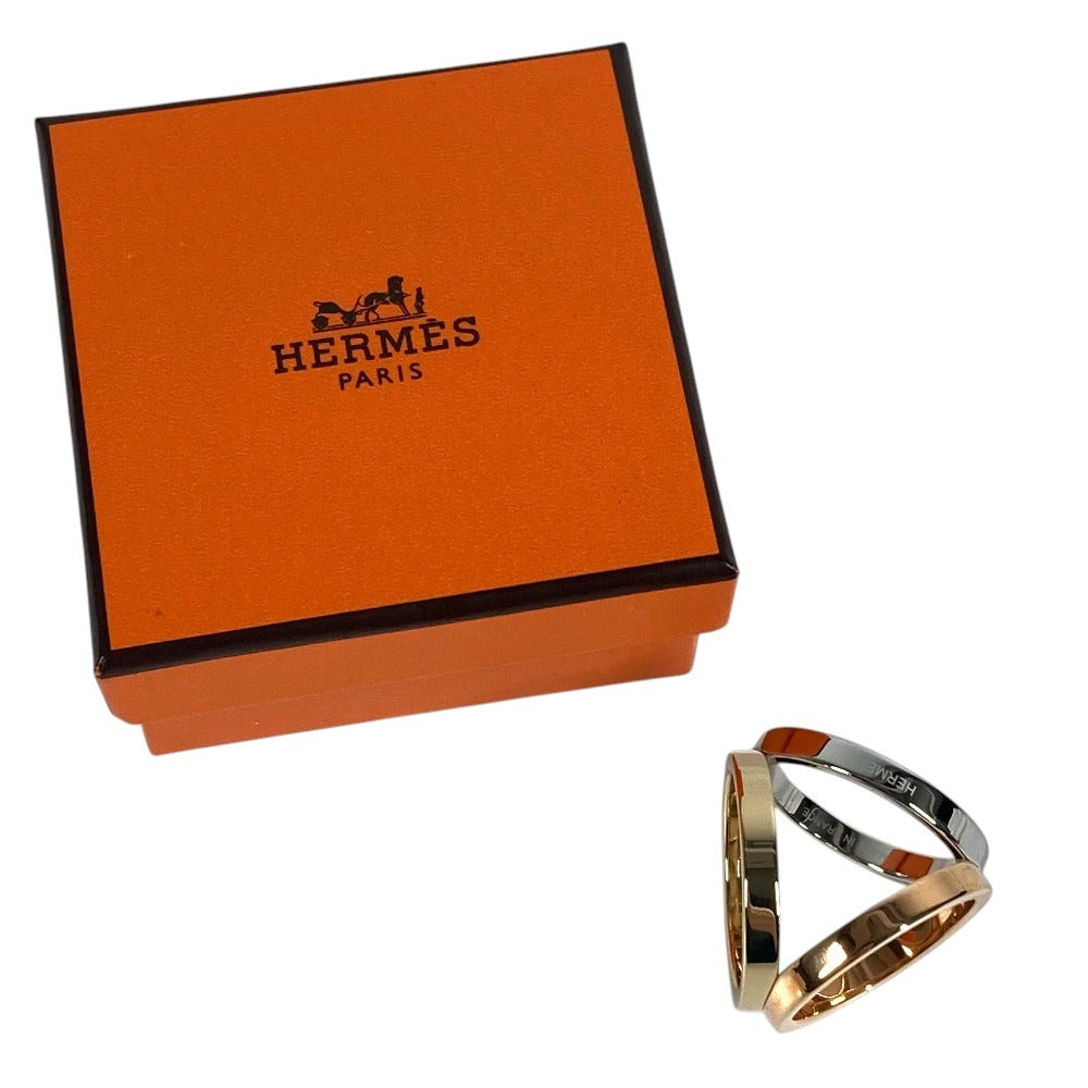 HERMES trio Accessories Scarf ring Metal Silver/Gold Used