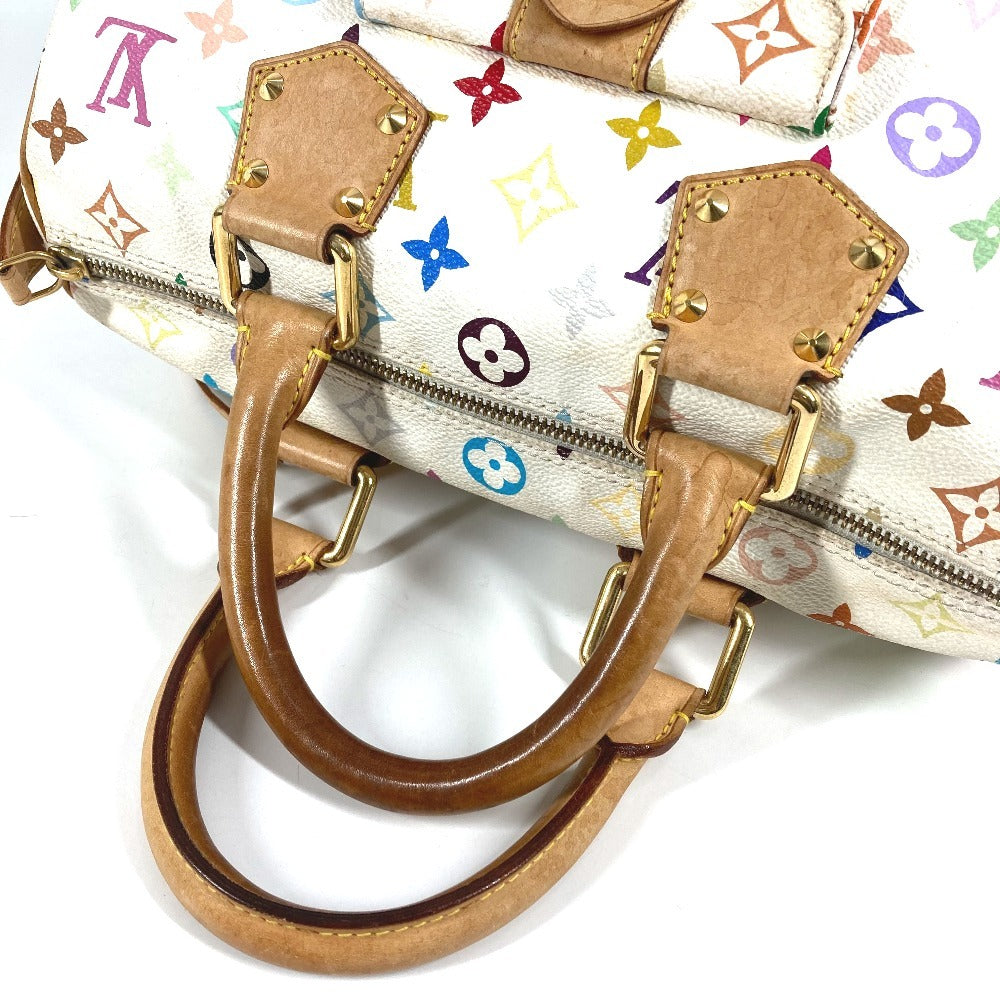 LOUIS VUITTON M92643 モノグラムマルチカラー スピーディ30 スピーディ 30 カバン ミニボストンバッグ ハンドバッグ モノグラムマルチカラーキャンバス レディース ブロン ホワイト