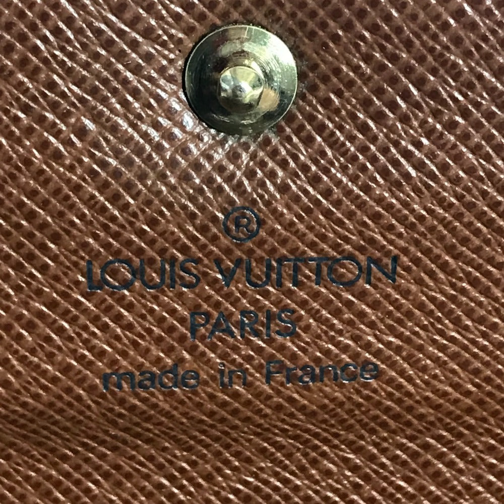 LOUIS VUITTON M61202 Monogram Porte Tresor Etui Papier Long Wallet, Flap Trifold Wallet, Monogram Canvas, Women's, Brown