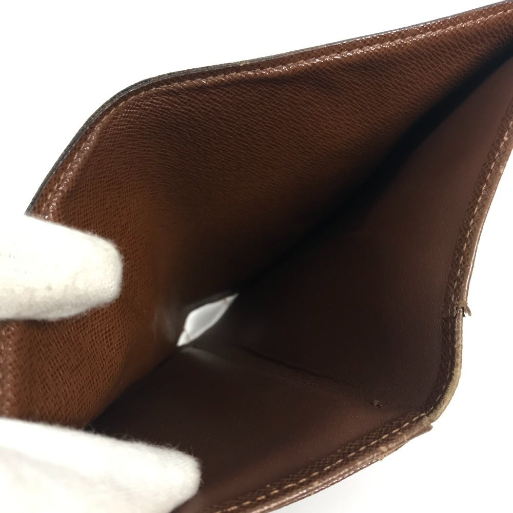 LOUIS VUITTON M61202 Monogram Porte Tresor Etui Papier Long Wallet, Flap Trifold Wallet, Monogram Canvas, Women's, Brown