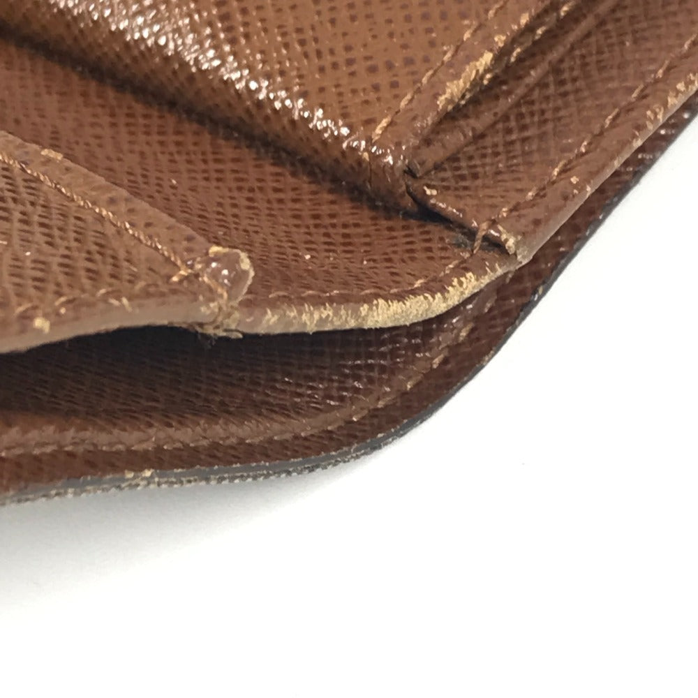 LOUIS VUITTON M61202 Monogram Porte Tresor Etui Papier Long Wallet, Flap Trifold Wallet, Monogram Canvas, Women's, Brown
