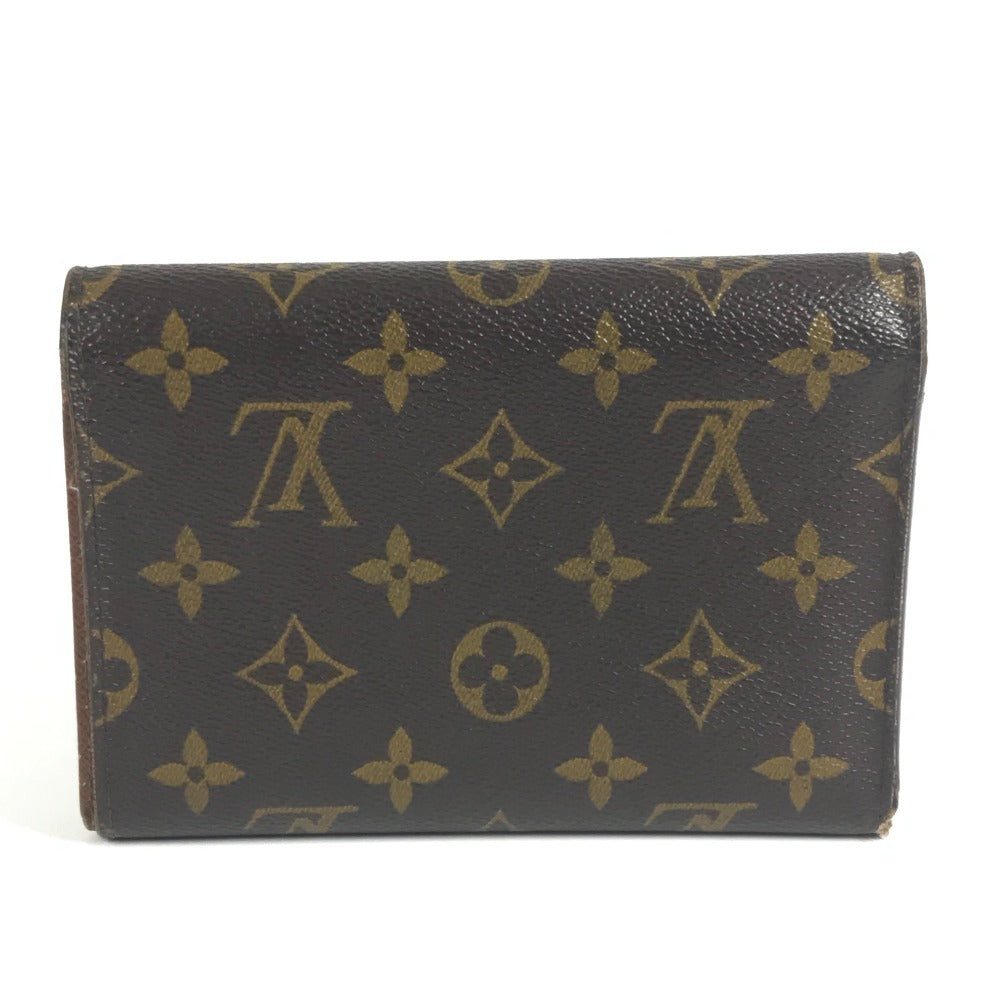 LOUIS VUITTON M61202 Monogram Porte Tresor Etui Papier Long Wallet, Flap Trifold Wallet, Monogram Canvas, Women's, Brown