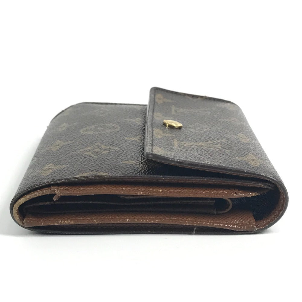LOUIS VUITTON M61202 Monogram Porte Tresor Etui Papier Long Wallet, Flap Trifold Wallet, Monogram Canvas, Women's, Brown