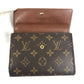 LOUIS VUITTON M61202 Monogram Porte Tresor Etui Papier Long Wallet, Flap Trifold Wallet, Monogram Canvas, Women's, Brown