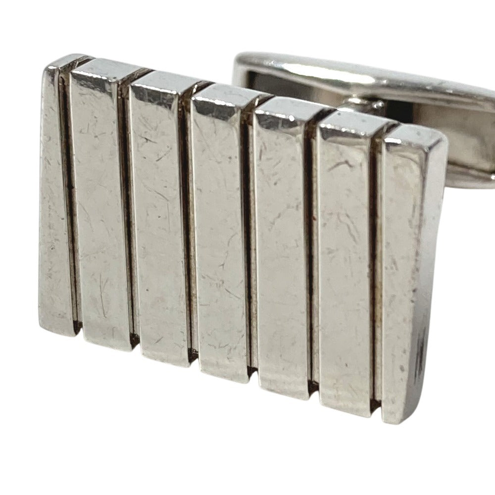 BVLGARI Logo Accessory Jewelry Cufflinks AG925 Unisex Silver