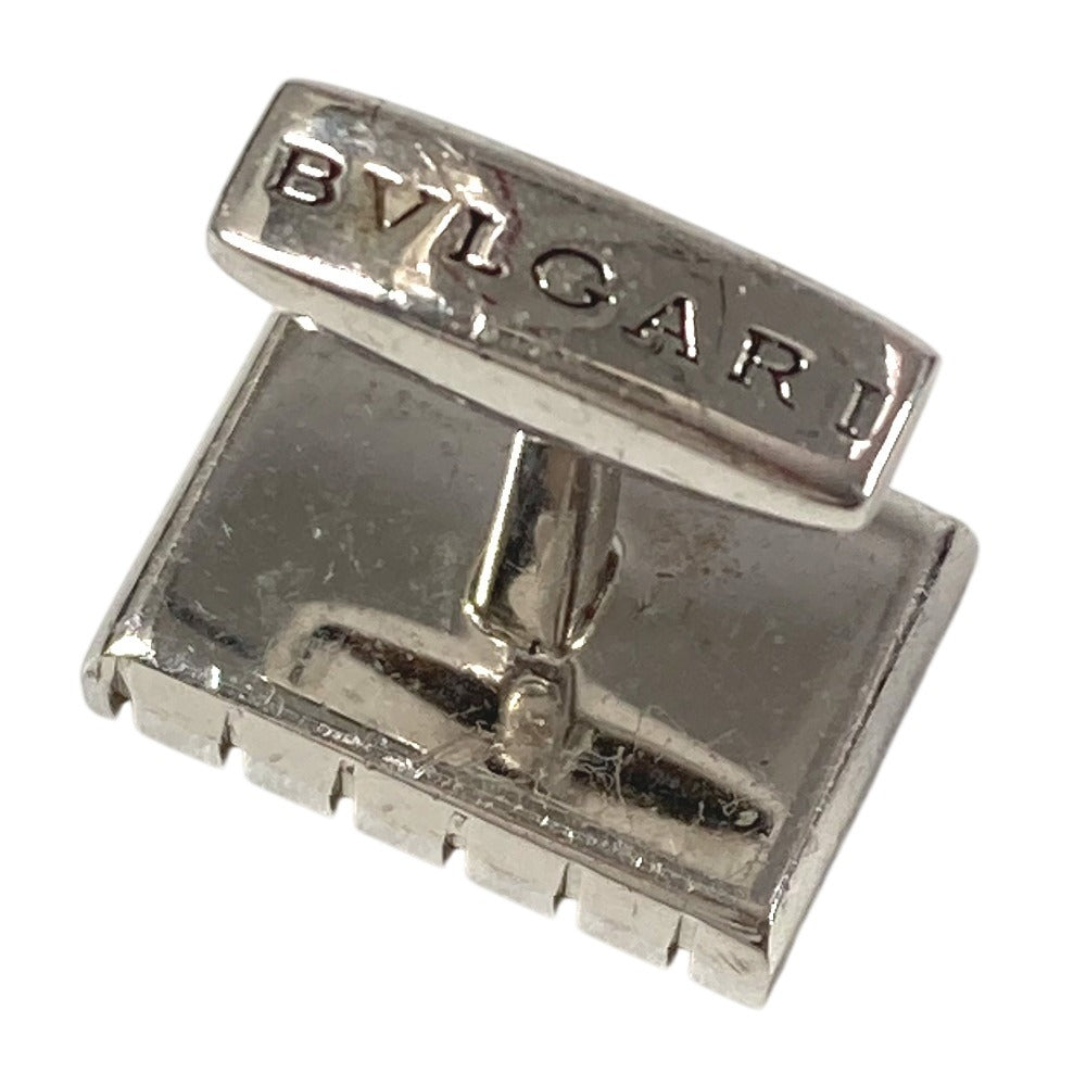 BVLGARI Logo Accessory Jewelry Cufflinks AG925 Unisex Silver