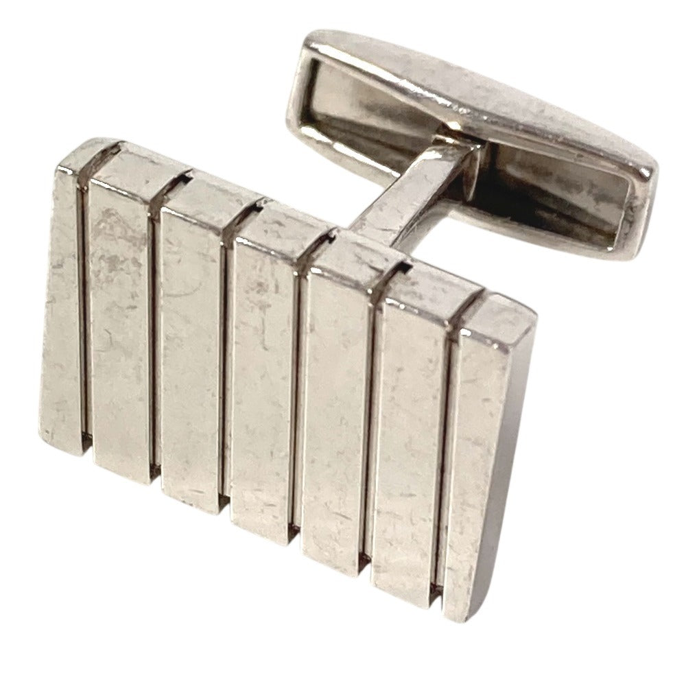 BVLGARI Logo Accessory Jewelry Cufflinks AG925 Unisex Silver