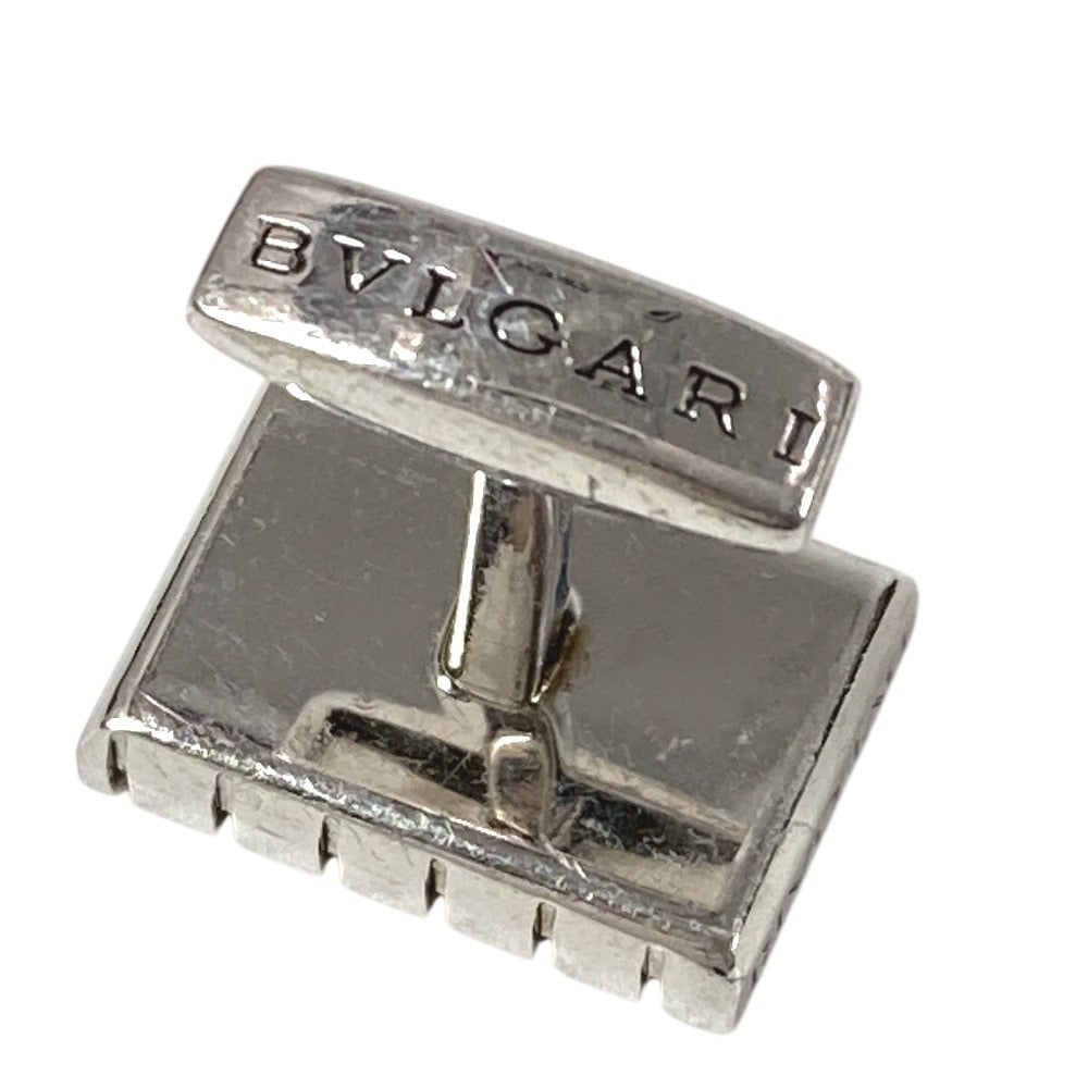 BVLGARI Logo Accessory Jewelry Cufflinks AG925 Unisex Silver