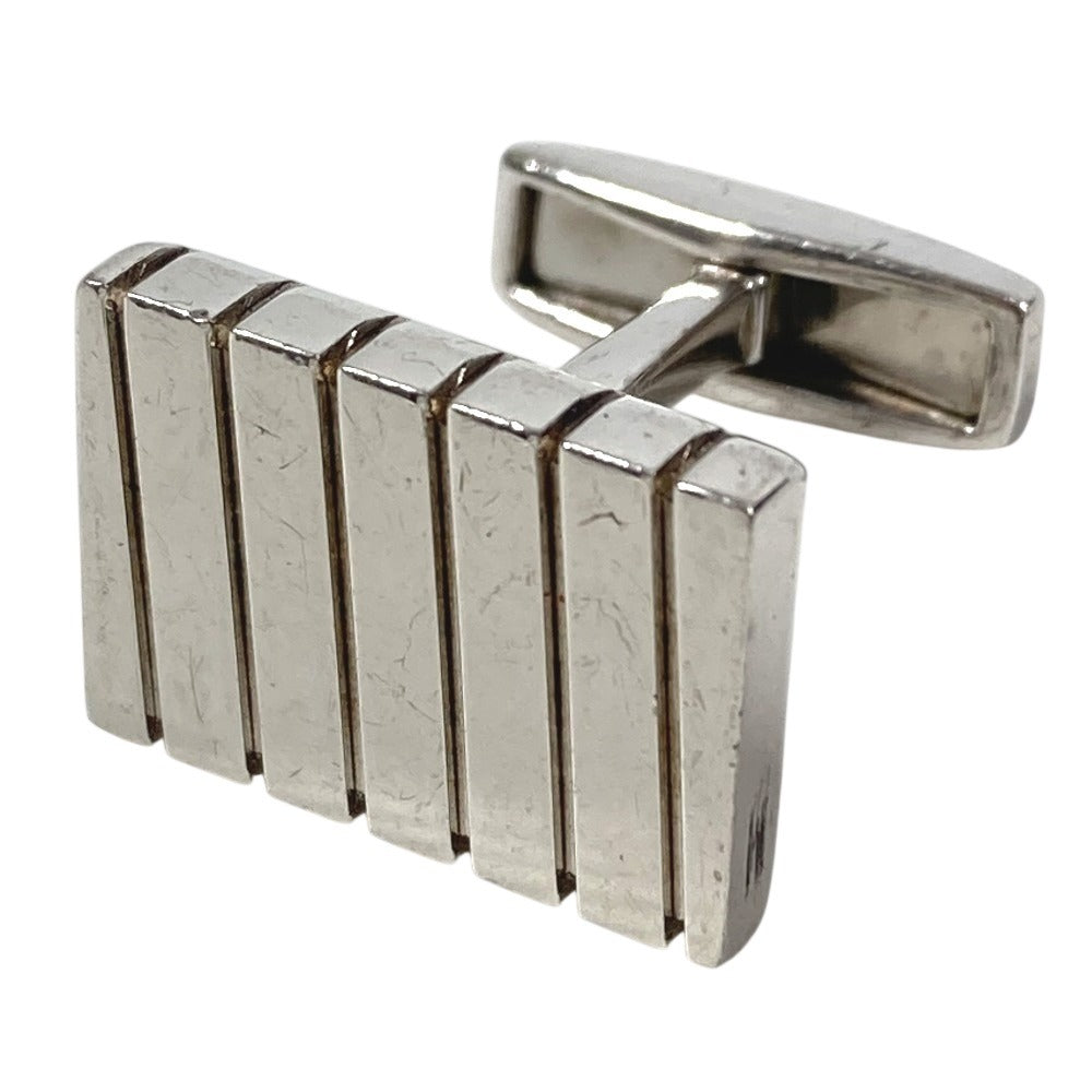 BVLGARI Logo Accessory Jewelry Cufflinks AG925 Unisex Silver